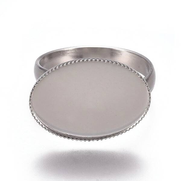 Tarnish Resistant 304 Stainless Steel Finger Rings Components