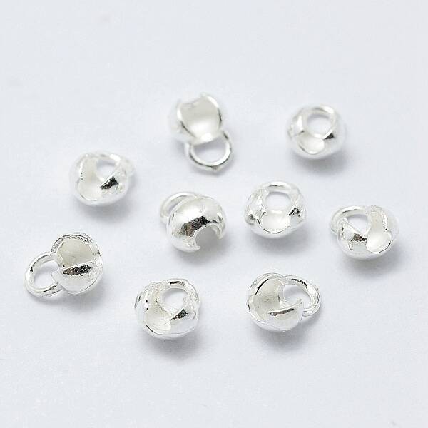 925 Sterling Silver Bead Tips Knot Covers