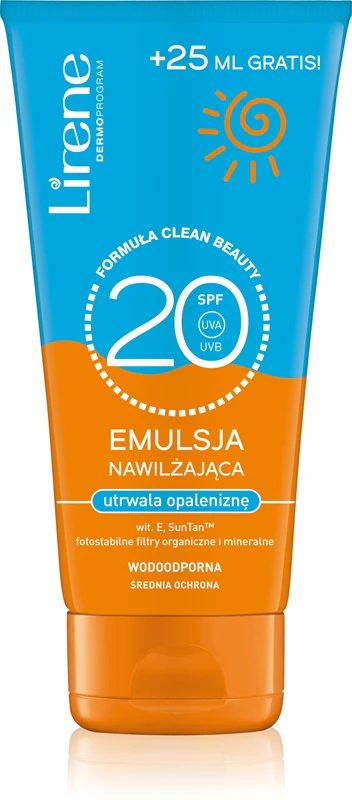 Lirene Protective moisturizing sunscreen SPF 20 175 ml