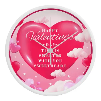 Sweeter with You - Valentine’s Day Wooden Clock