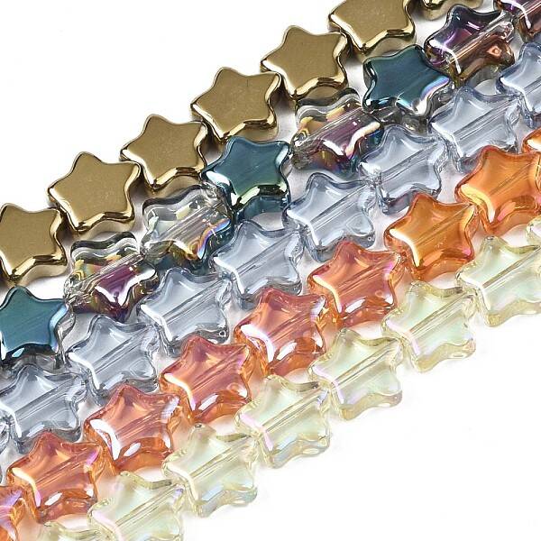 Electroplate Glass Beads Strand