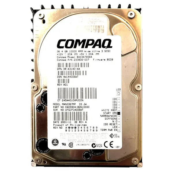 CA05904-B26100DC Fujitsu 36.7GB Ultra-160 SCSI 10K 3.5-inch 8MB Hard Drive