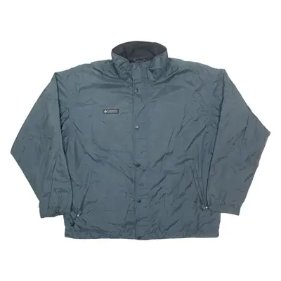 COLUMBIA Mens Jacket Grey Nylon XL
