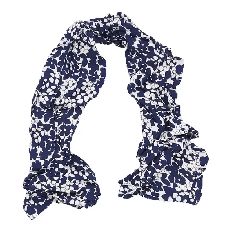 Unbranded Floral Scarf - No Size Navy Polyamide