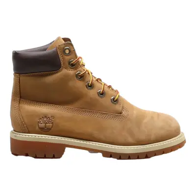 TIMBERLAND Lace-Up Boots Brown Leather Boys UK 3.5