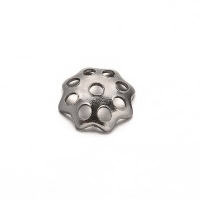 Tarnish Resistant Multi-Petal Flower 304 Stainless Steel Bead Caps