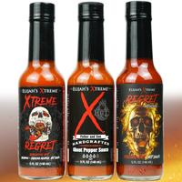 Xtreme Trio 2.0 Hottest Hot Sauce Variety Pack, 3 bottle pack includes: Ghost Pepper Sauce, Xtreme Regret Hot Sauce and Regre...