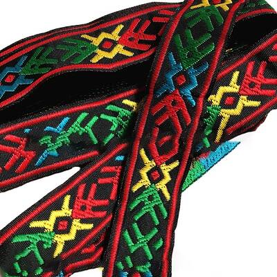 7M Ethnic Style Polyester Jacquard Ribbon