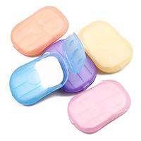 500 Sheets Colorful Disposable Soap Paper (5 Boxes) - Mini Travel Soap for Indoor, Outdoor, Camping, Hiking, Hand and Foot Ca...