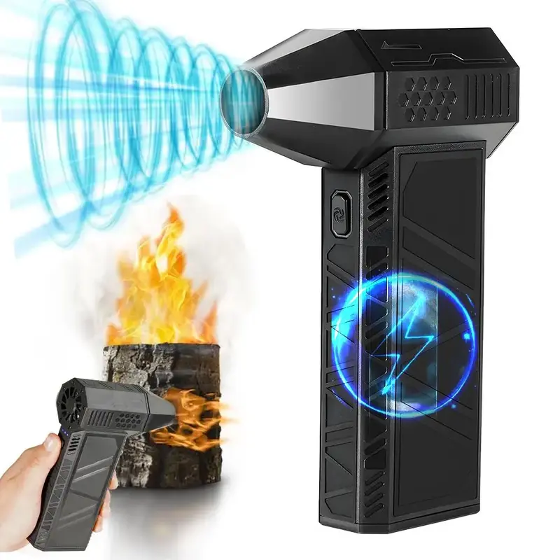 130000RPM Mini Blower Turbo Fan, Compressed Air Duster, 3000mAh Cordless Electric air Duster for Keyboard PC Cleaning, Jet Dr...