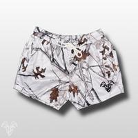 Goat Strength 5 inch inseam arctic Camo shorts | Snow Camo gym shorts | realistic white Camouflage  athletic shorts - Zipper ...
