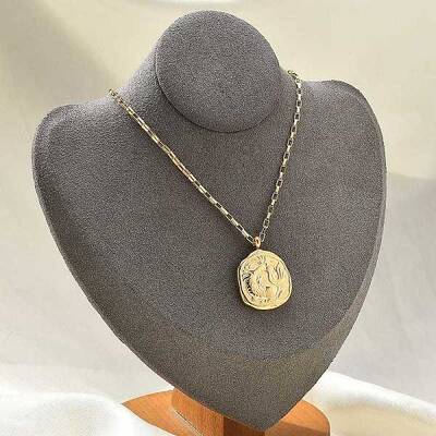 304 Stainless Steel Constellation Pendant Necklaces