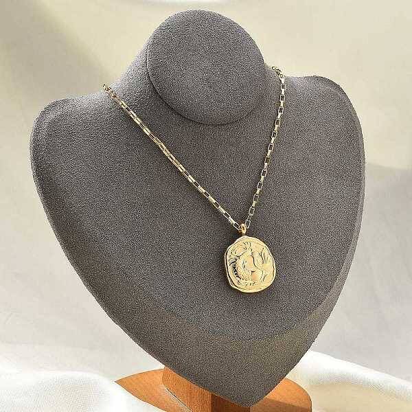 304 Stainless Steel Constellation Pendant Necklaces
