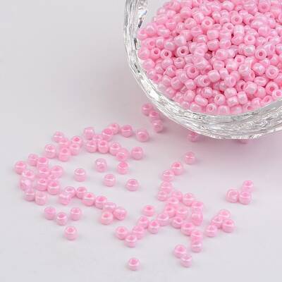 8/0 Opaque Colours Round Glass Seed Beads