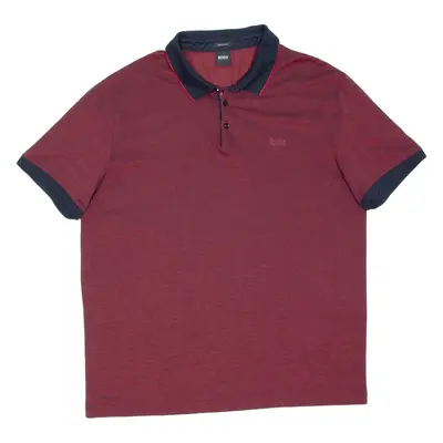 BOSS Mens Polo Shirt Maroon 2XL