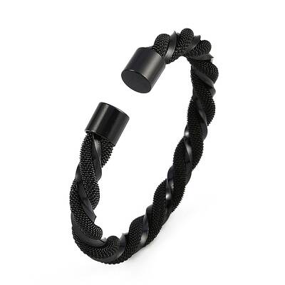 Ion Plating(IP) 304 Stainless Steel Cuff Bangles for Women