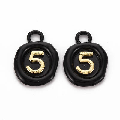Spray Painted Alloy Pendants