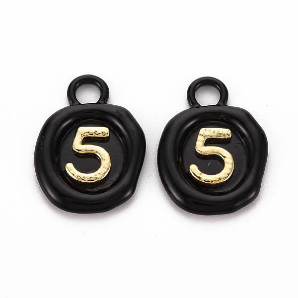 Spray Painted Alloy Pendants