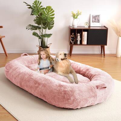 Garvee Giant Dog Bed for People, Washable & Plush Human Sized Dog Bed for Men and Women, Large Dog Bed Suitable for Adults, A...