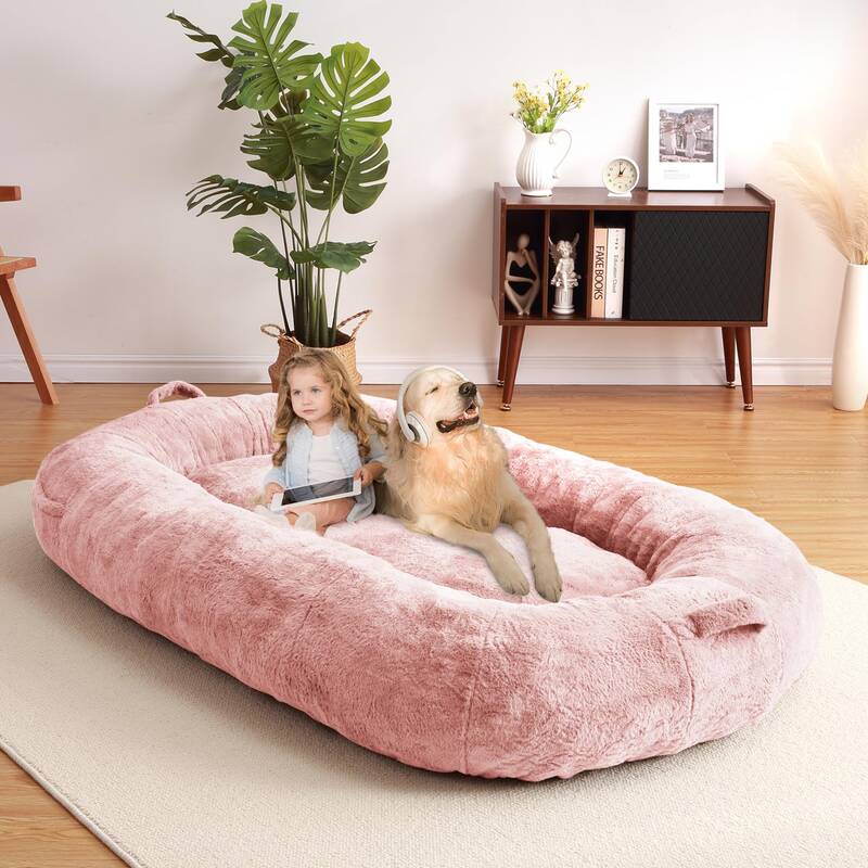Garvee Giant Dog Bed for People, Washable & Plush Human Sized Dog Bed for Men and Women, Large Dog Bed Suitable for Adults, A...