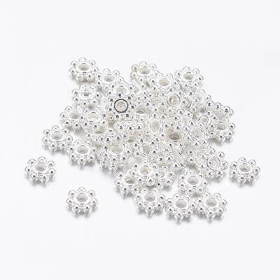 Tibetan Style Alloy Daisy Spacer Beads