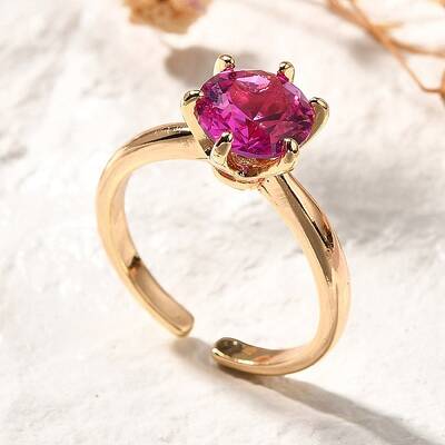 Brass Micro Pave Cubic Zirconia Cuff Rings for Women