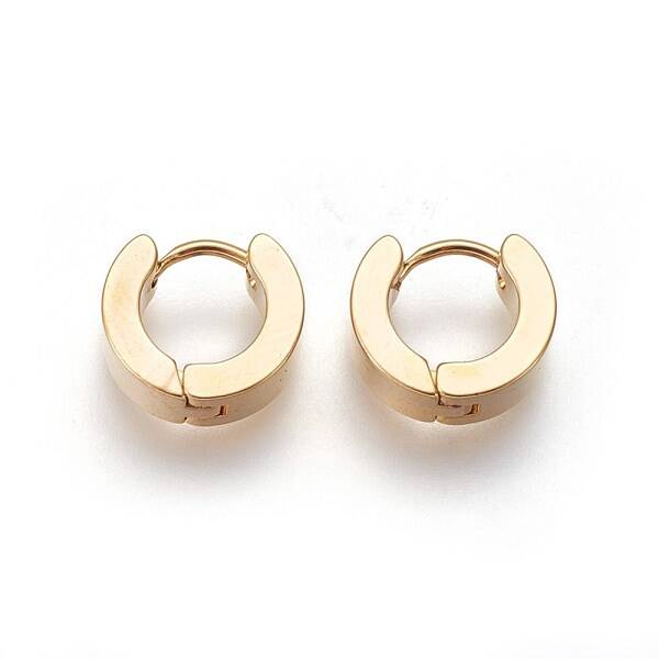 304 Stainless Steel Huggie Hoop Earrings
