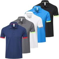 5 Pack Mens Polo Shirts Multipack Short Sleeve Breathable Golf Polo Collar Buttoned Mens Tops Gym Sport T Shirts