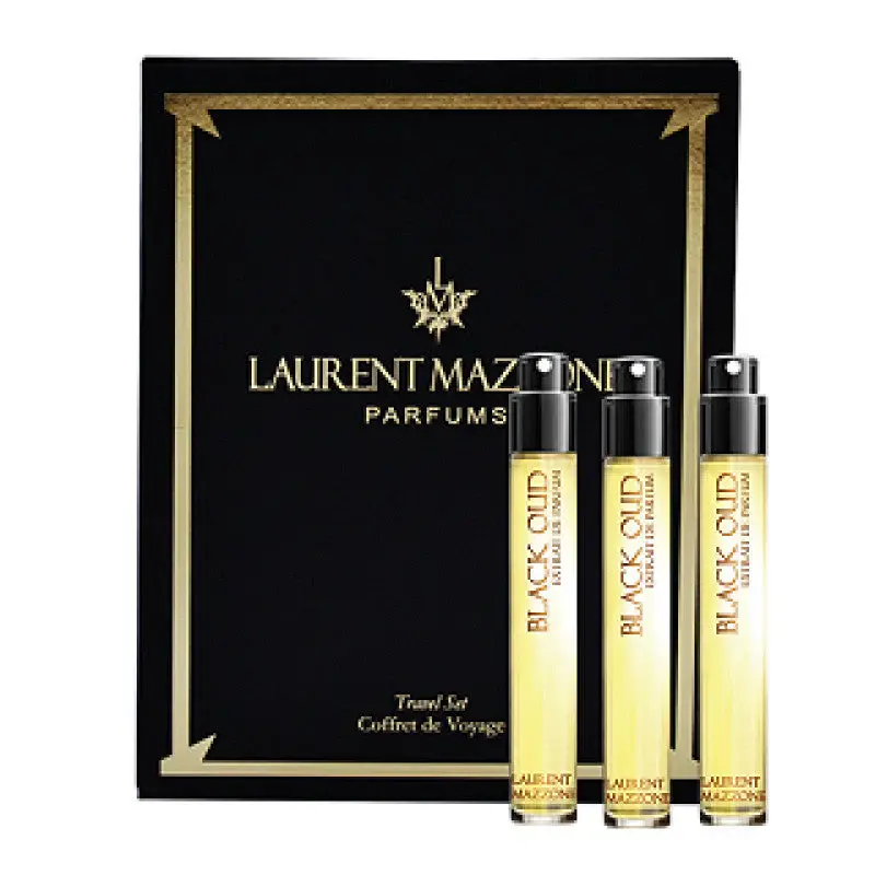 Trio Set Laurent Mazzone Black Oud Men's Perfume Extract 3 Pieces 15ml