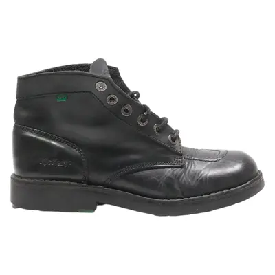 KICKERS Lace-Up Boots Black Leather Mens UK 8