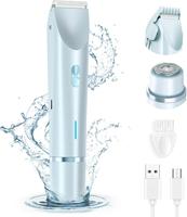 2 in 1 Bikini Trimmer for Women Electric Shaver Dual Head Bikini Trimmer IPX7 Waterproof Wet & Dry Use Body Hair Trimmer and ...