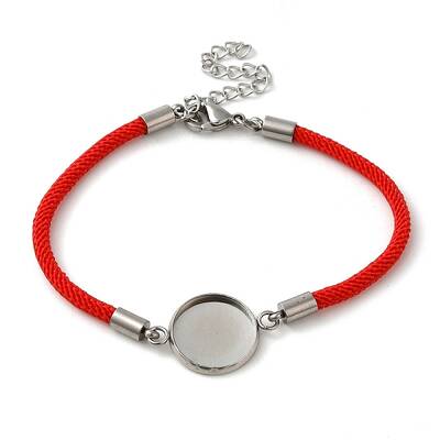 Milan Cord & 304 Stainless Steel Bracelets Making