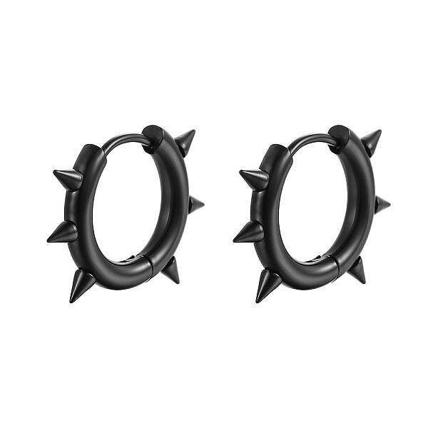 Stainless Steel Hoop Earrings for Men