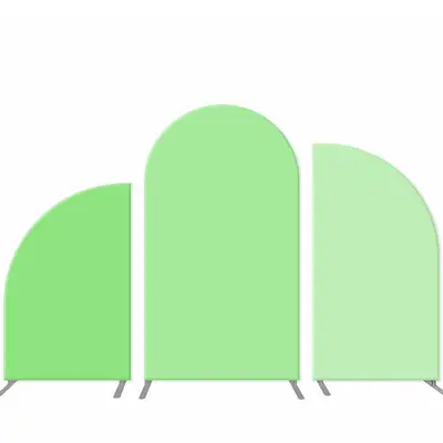 Aperturee Solid Light Green System Birthday Arch Backdrop Set | Diy Chiara Backdrop Cover | Custom Chiara Arched Covers | Rou...