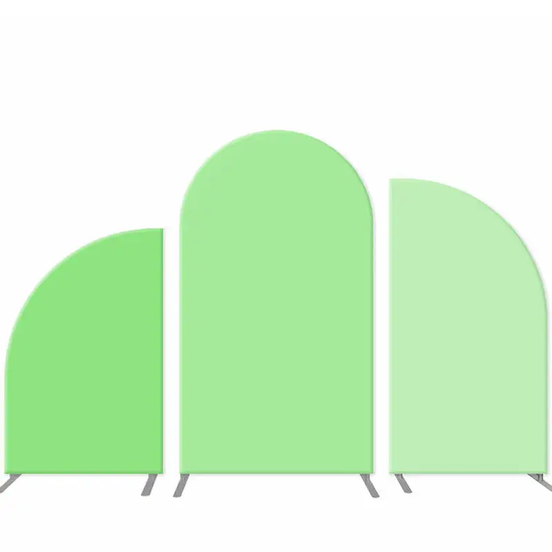 Aperturee Solid Light Green System Birthday Arch Backdrop Set | Diy Chiara Backdrop Cover | Custom Chiara Arched Covers | Rou...