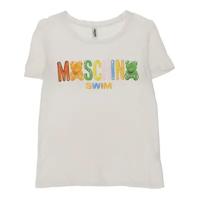 Moschino Swim  Spellout T-Shirt - XS White Cotton