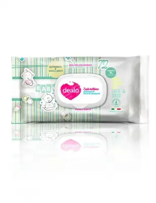 Dealo Baby Wipes Soaked with Milk & Coconut 72 pcs