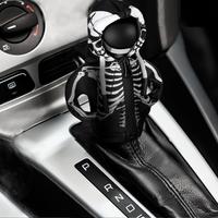 Skeleton Design Car Gear Shift Hoodie Decoration, Funny Skull Gear Shift Cover, Mini Zip Up Universal Shift Knob Hoodie Cover...