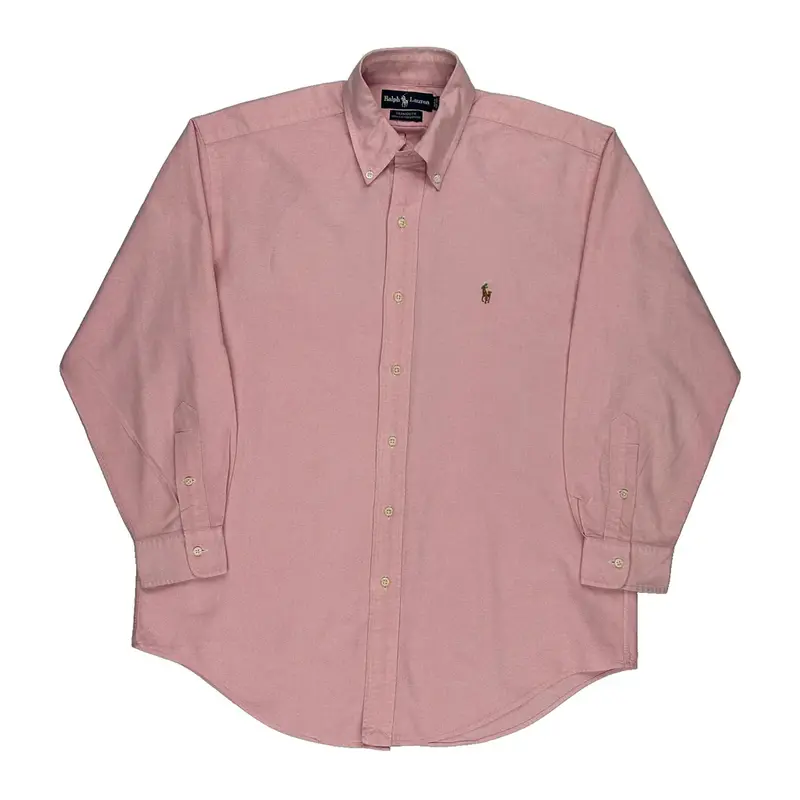 Yarmouth Ralph Lauren Shirt - Medium Pink Cotton | Size: medium