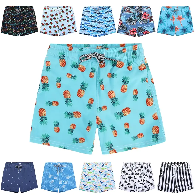 Boys Swim Trunks Toddler Swim Shorts Bathing Suit for Boys Swimsuit Quick Dry Boy Beach Boardshorts Swimwear Swimming Compres...
