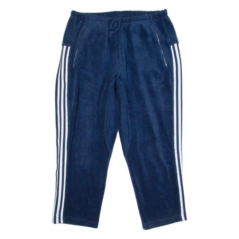 ADIDAS ORIGINALS Fleece Womens Sweatpants Blue Straight M W32 L26