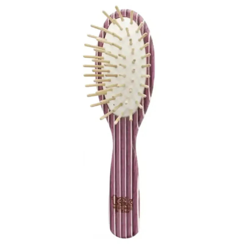 Tek Small Oval Brush, White/Pink/Lilac