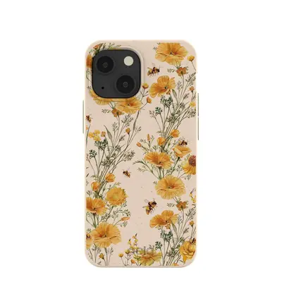 Seashell Vintage Bee iPhone 13 Mini Case