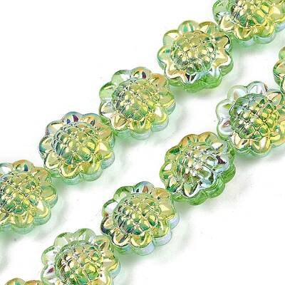 Electroplate Glass Bead Strands