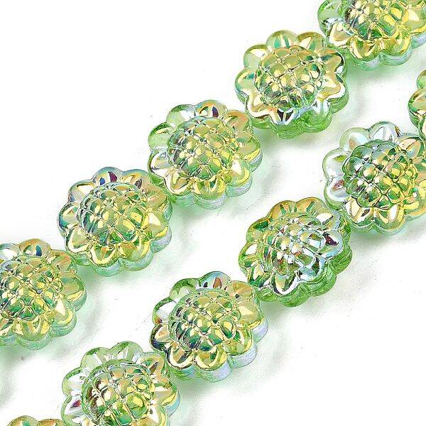 Electroplate Glass Bead Strands