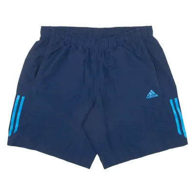 ADIDAS Mens Sports Shorts Blue L W32
