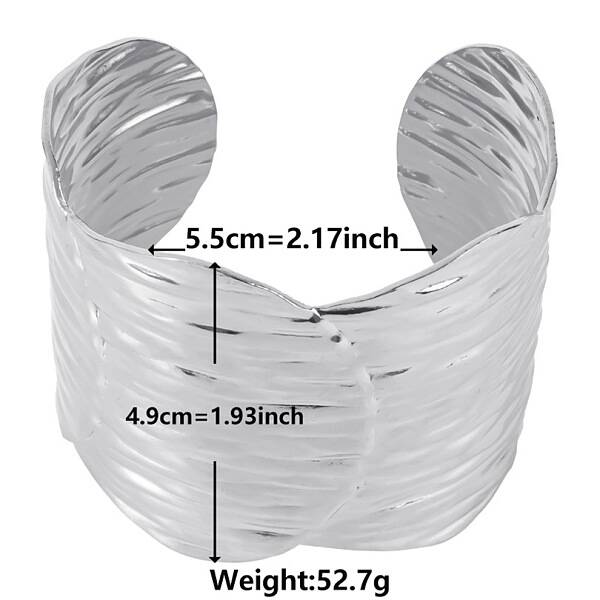 Non-Tarnish European and American Style 304 Stainless Steel Cuff Bangles for Women