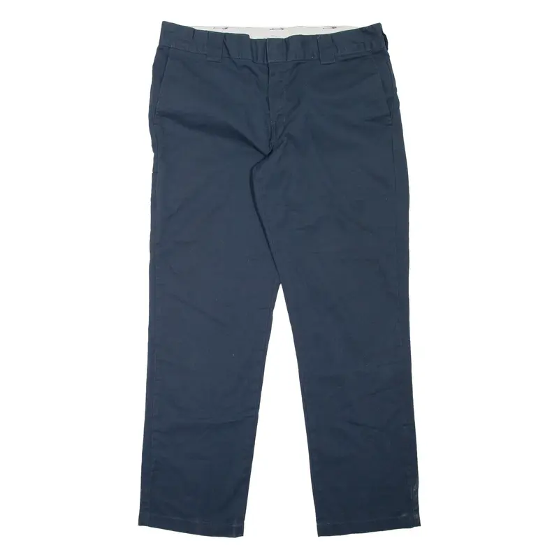 DICKIES Workwear Womens Trousers Blue Slim Tapered W36 L32