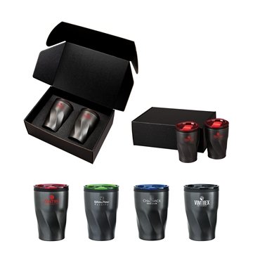 25 Customized Kafe II Two-Piece Coffee Tumbler Gift Set - ...