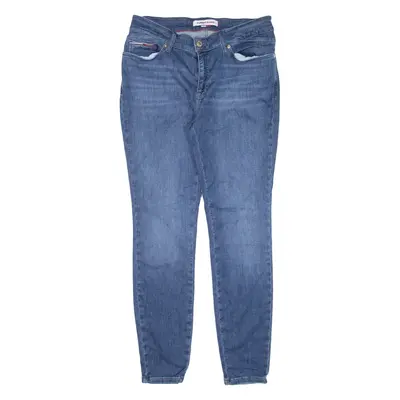 TOMMY JEANS Mid Rise Womens Jeans Blue Slim Skinny W30 L28